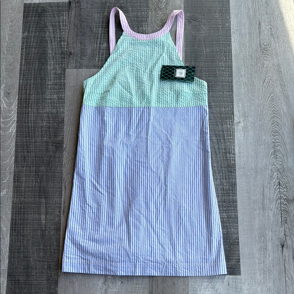 CPC Childrenswear Heather Dress size 14 NWT Blue Green Pink